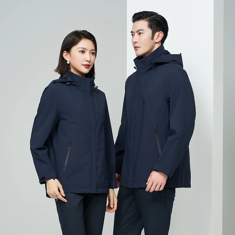 Tri-Proof Tech Fabric 100% Polyester Unisex Hooded outerwear Jacket fall and winter
Tri-Proof Tech Fabric 100% Polyester Unisex Hooded outerwear Jacket fall and winter