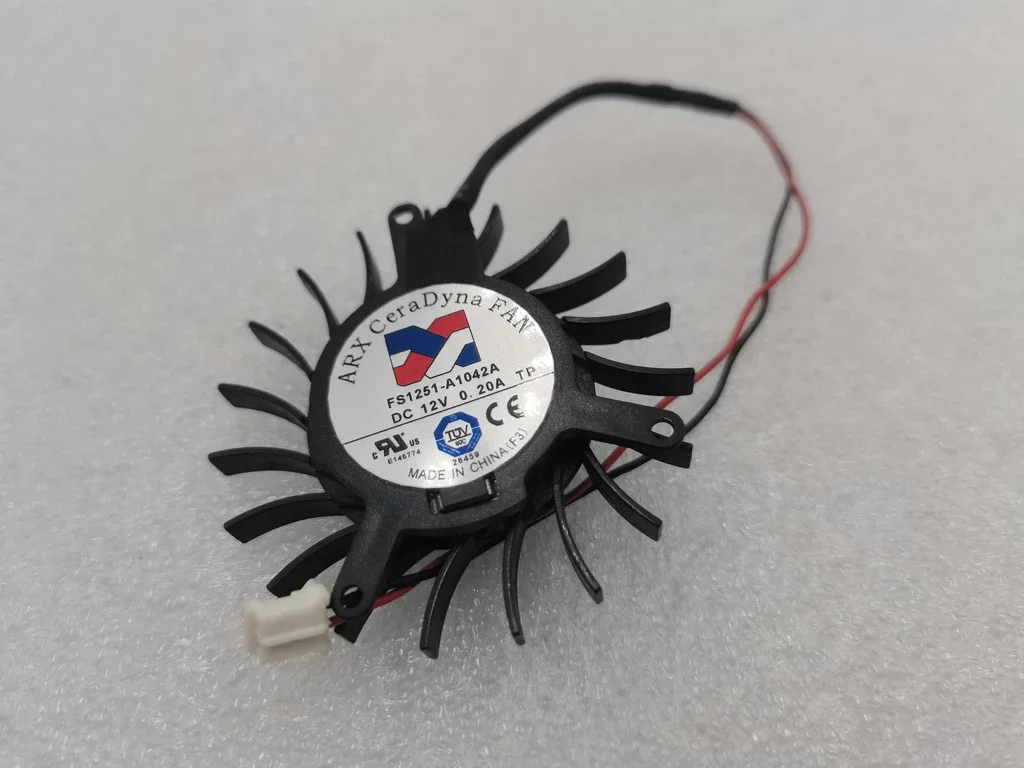 FAN FOR Sapphire 3650AGP ARX FS1251-A1042A DC12V 0.2A 5010 5CM 50mm 50X50X10mm 2Pin 2Wire Graphics Card GPU Cooling Fan
FAN FOR Sapphire 3650AGP ARX FS1251-A1042A DC12V 0.2A 5010 5CM 50mm 50X50X10mm 2Pin 2Wire Graphics Card GPU Cooling Fan
