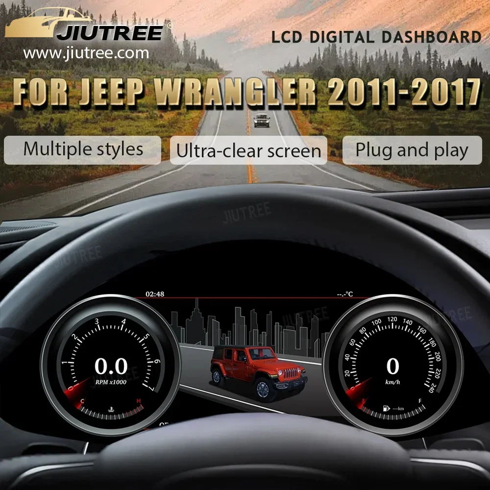 Car Digital Dashboard LCD Speedometer For Jeep Wrangler 2011 2012 2013-2017 Panel Virtual Instrument Cluster CockPit Player
Car Digital Dashboard LCD Speedometer For Jeep Wrangler 2011 2012 2013-2017 Panel Virtual Instrument Cluster CockPit Player