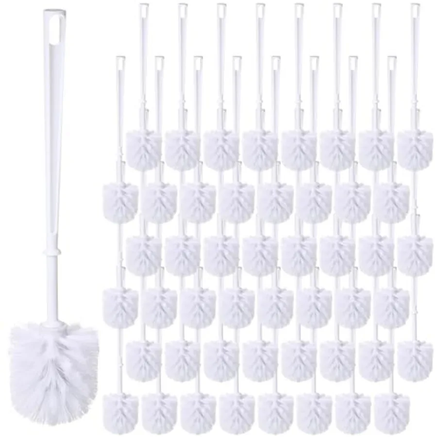 Pcs White Toilet Brush, Bathroom Toilet Bowl Brush, Soft Bristle Long Handle Plastic Toilet Scrubber for Bathroom
Pcs White Toilet Brush, Bathroom Toilet Bowl Brush, Soft Bristle Long Handle Plastic Toilet Scrubber for Bathroom