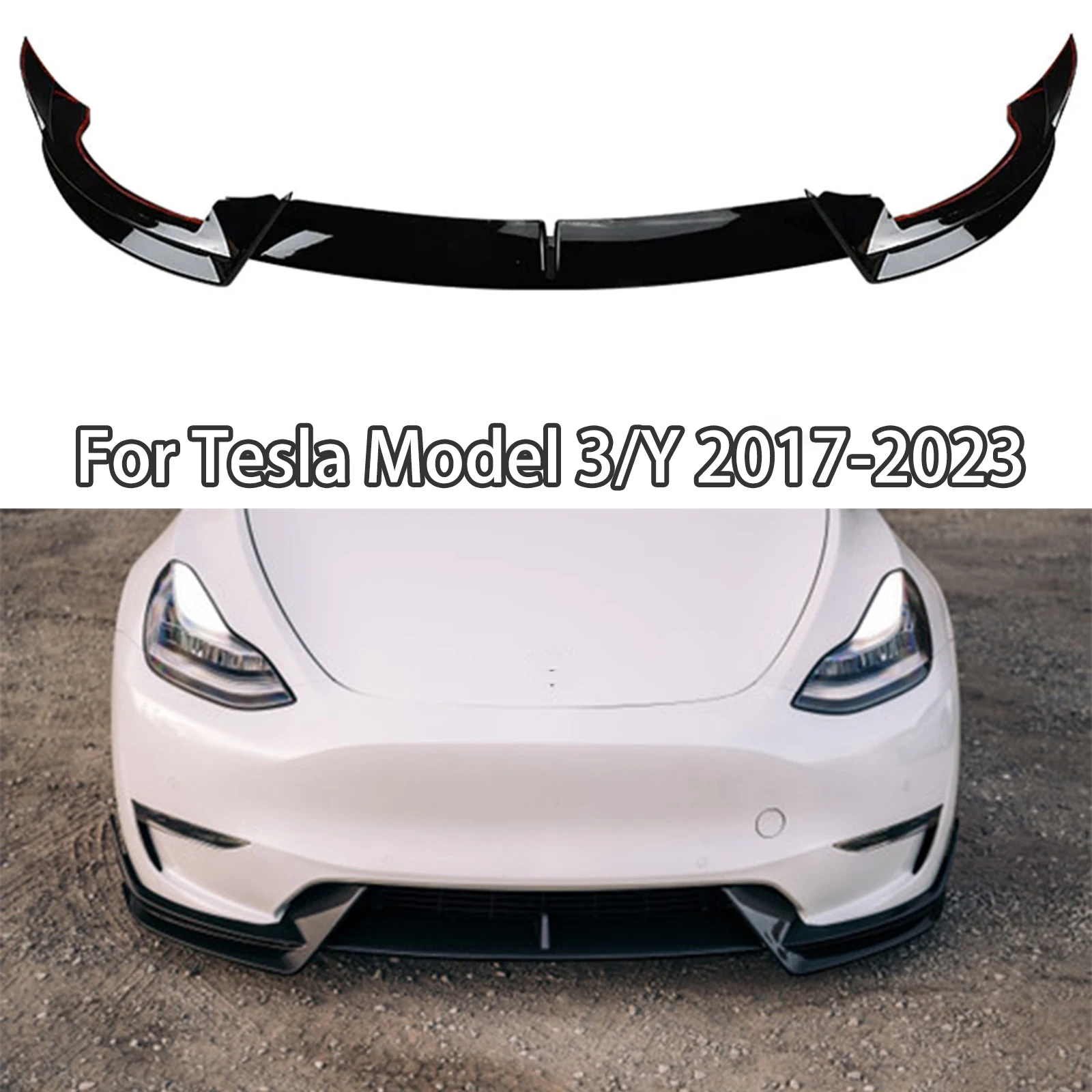 3 шт., сплиттер-бампер для переднего бампера Tesla Model 3/Y 2017-2023
3 шт., сплиттер-бампер для переднего бампера Tesla Model 3/Y 2017-2023