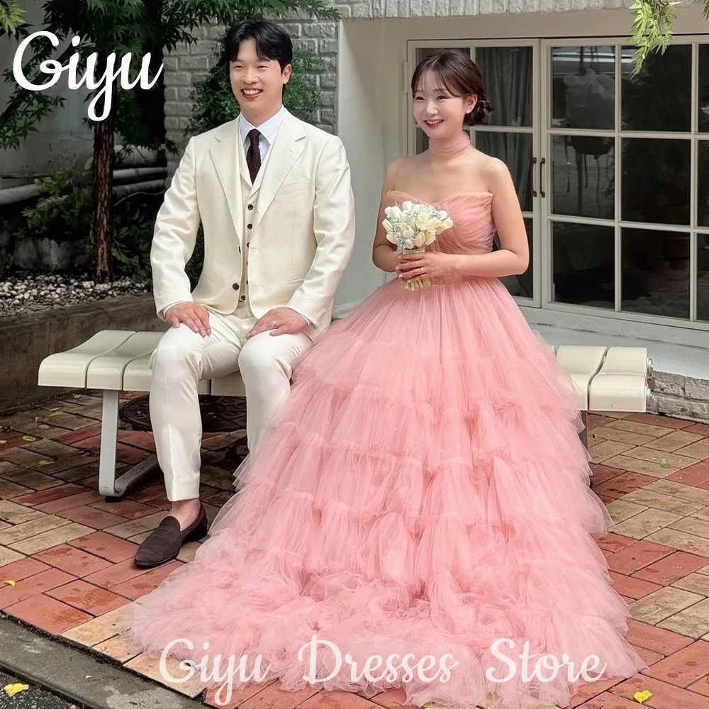 Giyu Elegant Baby Pink A-line Korea Wedding Dress Detachable Sleeves Pleat Floor-Length Korea Photoshoot Corset Customsied 2025
Giyu Elegant Baby Pink A-line Korea Wedding Dress Detachable Sleeves Pleat Floor-Length Korea Photoshoot Corset Customsied 2025