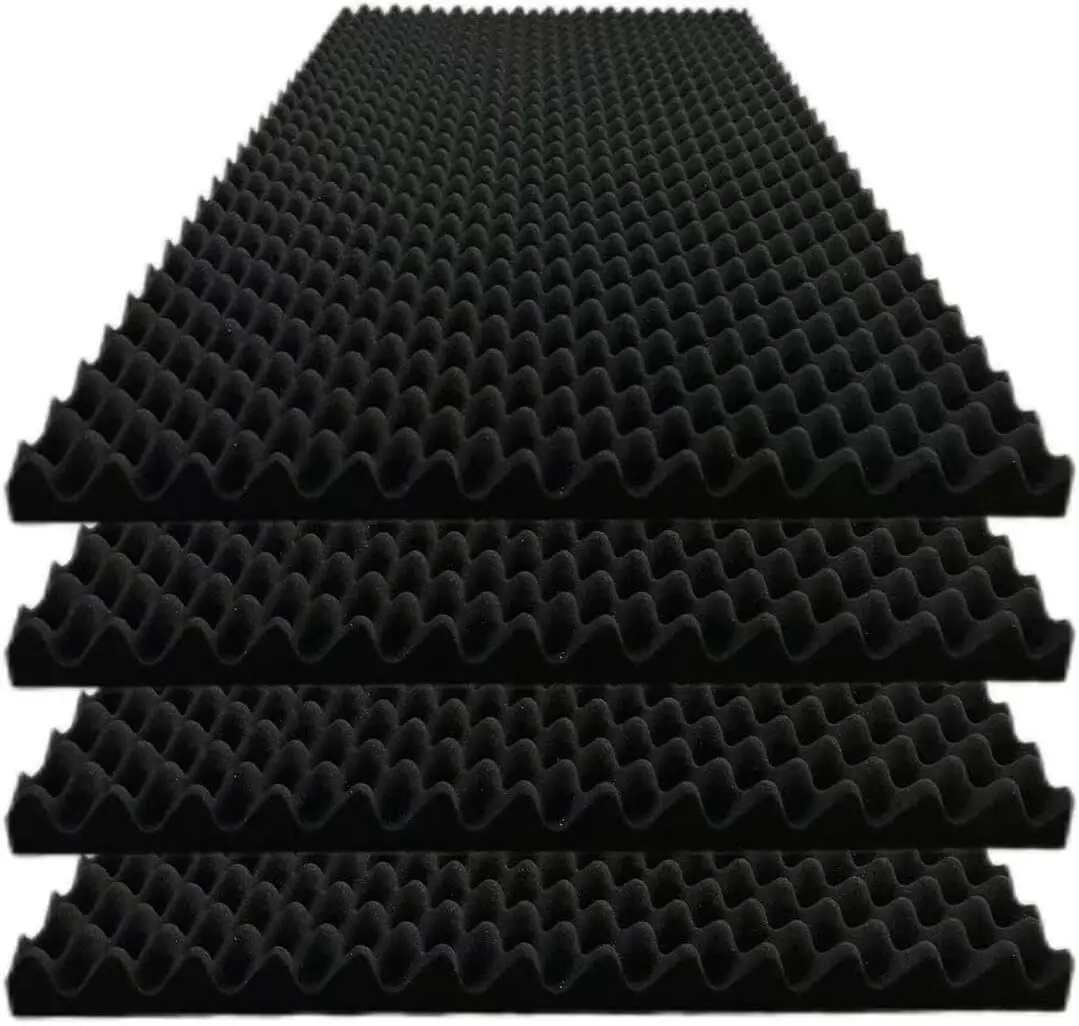 4 Pack Acoustic Foam Panels, 48x24x2 Inches, High-Density Soundproofing, Fireproof, for Walls (Black)
4 Pack Acoustic Foam Panels, 48x24x2 Inches, High-Density Soundproofing, Fireproof, for Walls (Black)