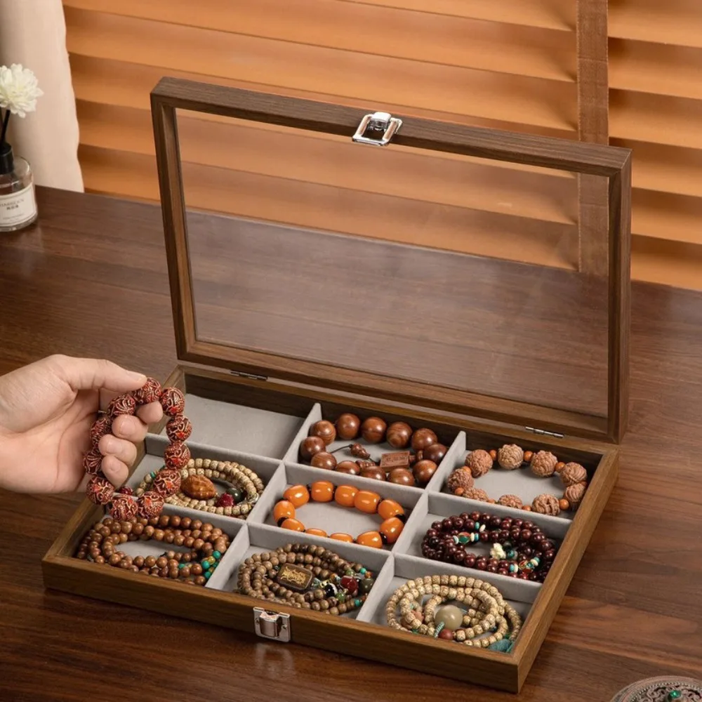Velvet Wooden Jewelry Tray Dust-proof Necklaces Bracelets Jewelry Display Box Organizer Large Capacity Jewelry Holder Case
Velvet Wooden Jewelry Tray Dust-proof Necklaces Bracelets Jewelry Display Box Organizer Large Capacity Jewelry Holder Case