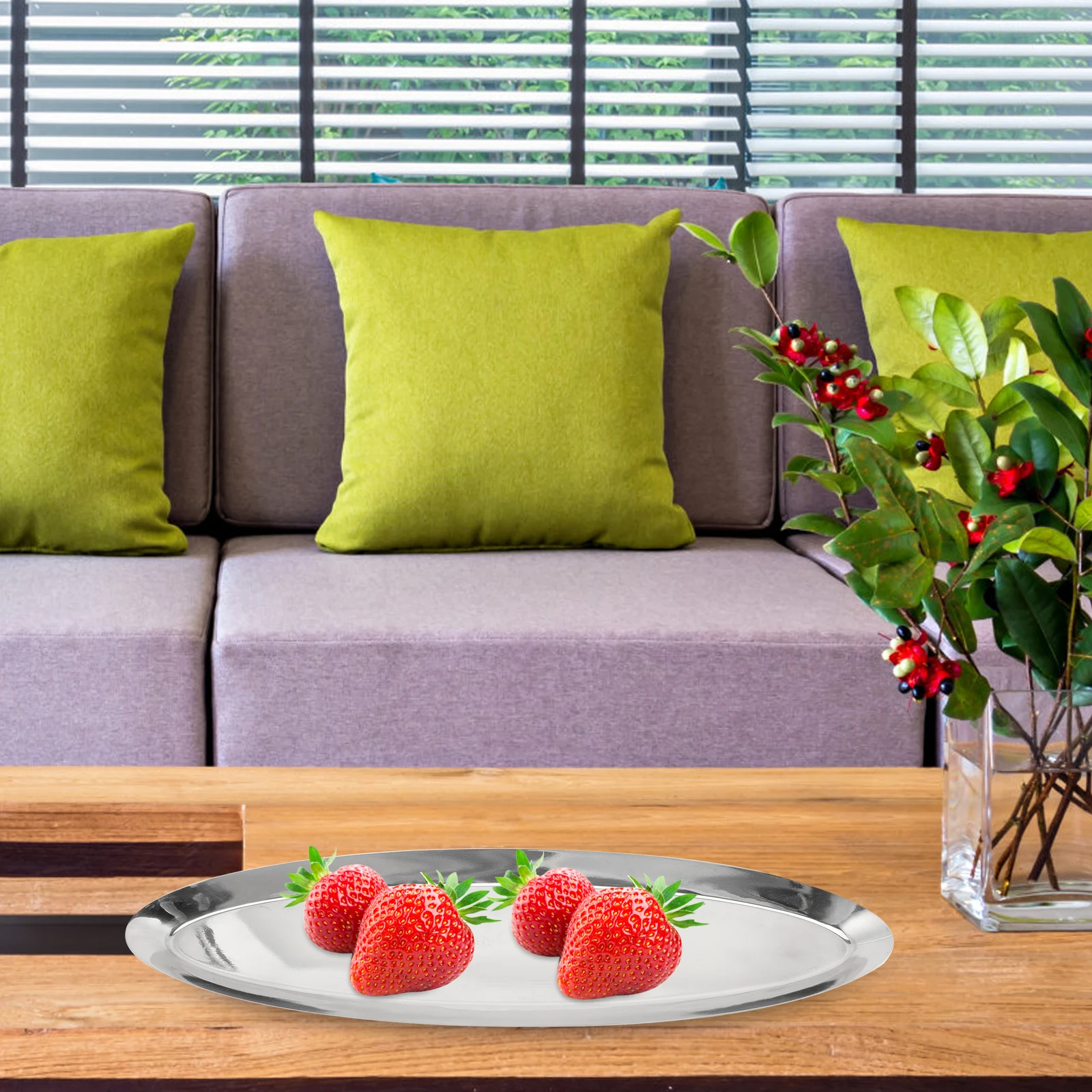 Stainless Boat Serving Tray Oval Food Display Plate For Picnic Barbecue Dessert Fruit Snack Storage Tray
Stainless Boat Serving Tray Oval Food Display Plate For Picnic Barbecue Dessert Fruit Snack Storage Tray