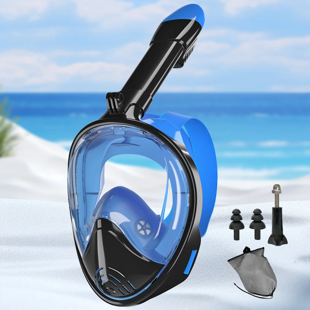 Full Face Snorkel Mask Wide View Anti-Fog Anti-Leak with Detachable Camera Mount Snorkeling Swimming Diving Mask for Adult Youth
Full Face Snorkel Mask Wide View Anti-Fog Anti-Leak with Detachable Camera Mount Snorkeling Swimming Diving Mask for Adult Youth