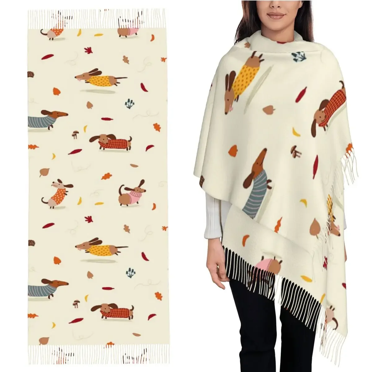 Шарф для собак таксы, шарфы с кисточками, женские мягкие теплые шали и накидки, длинная осенне-зимняя шаль
Шарф для собак таксы, шарфы с кисточками, женские мягкие теплые шали и накидки, длинная осенне-зимняя шаль