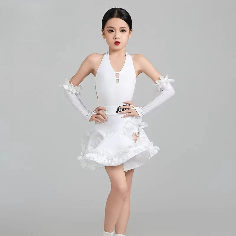 2026 Spring/Summer New Design Latin Dance Clothing for Children Girls White Training Suit for Dance Simple Performance Dress
2026 Spring/Summer New Design Latin Dance Clothing for Children Girls White Training Suit for Dance Simple Performance Dress