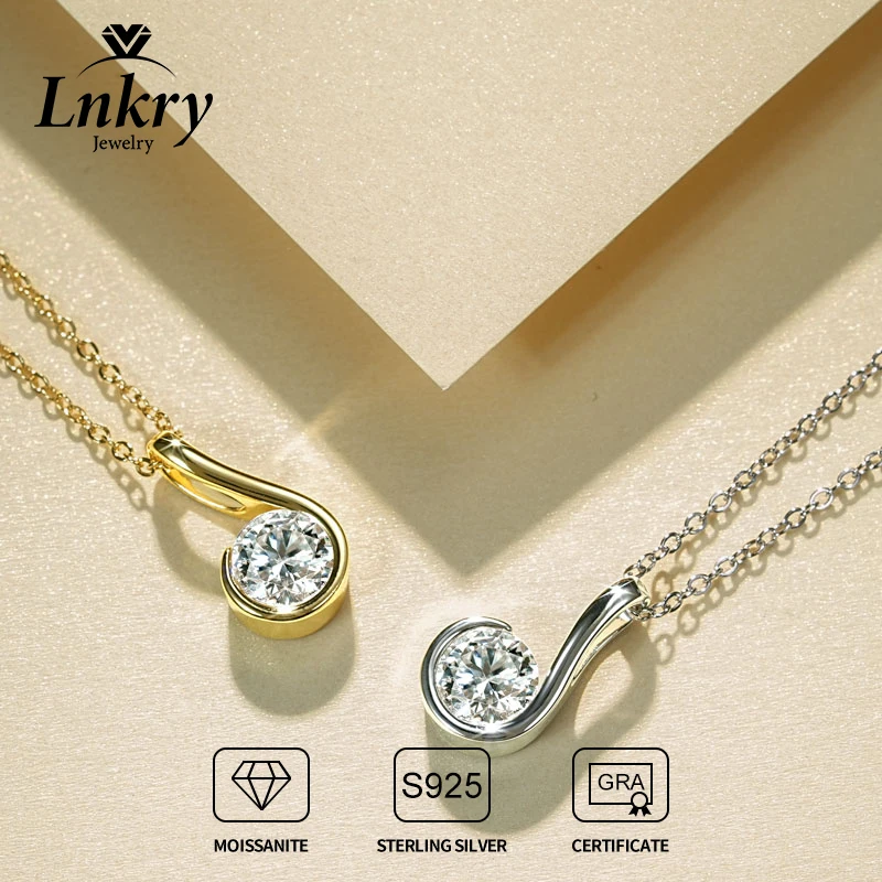 Lnkry Treadrop Moissanite Necklace For Women 925 Certified Original Silver 6.5mm Moissanites Pendant Necklace Trend Jewelry
Lnkry Treadrop Moissanite Necklace For Women 925 Certified Original Silver 6.5mm Moissanites Pendant Necklace Trend Jewelry