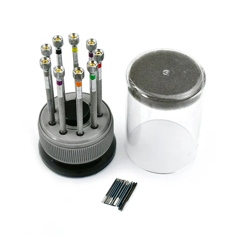 Nine-piece Set Screwdriver Watch Repair Tools stainless Steel Screwdriver Assort Slotted Tools
Nine-piece Set Screwdriver Watch Repair Tools stainless Steel Screwdriver Assort Slotted Tools