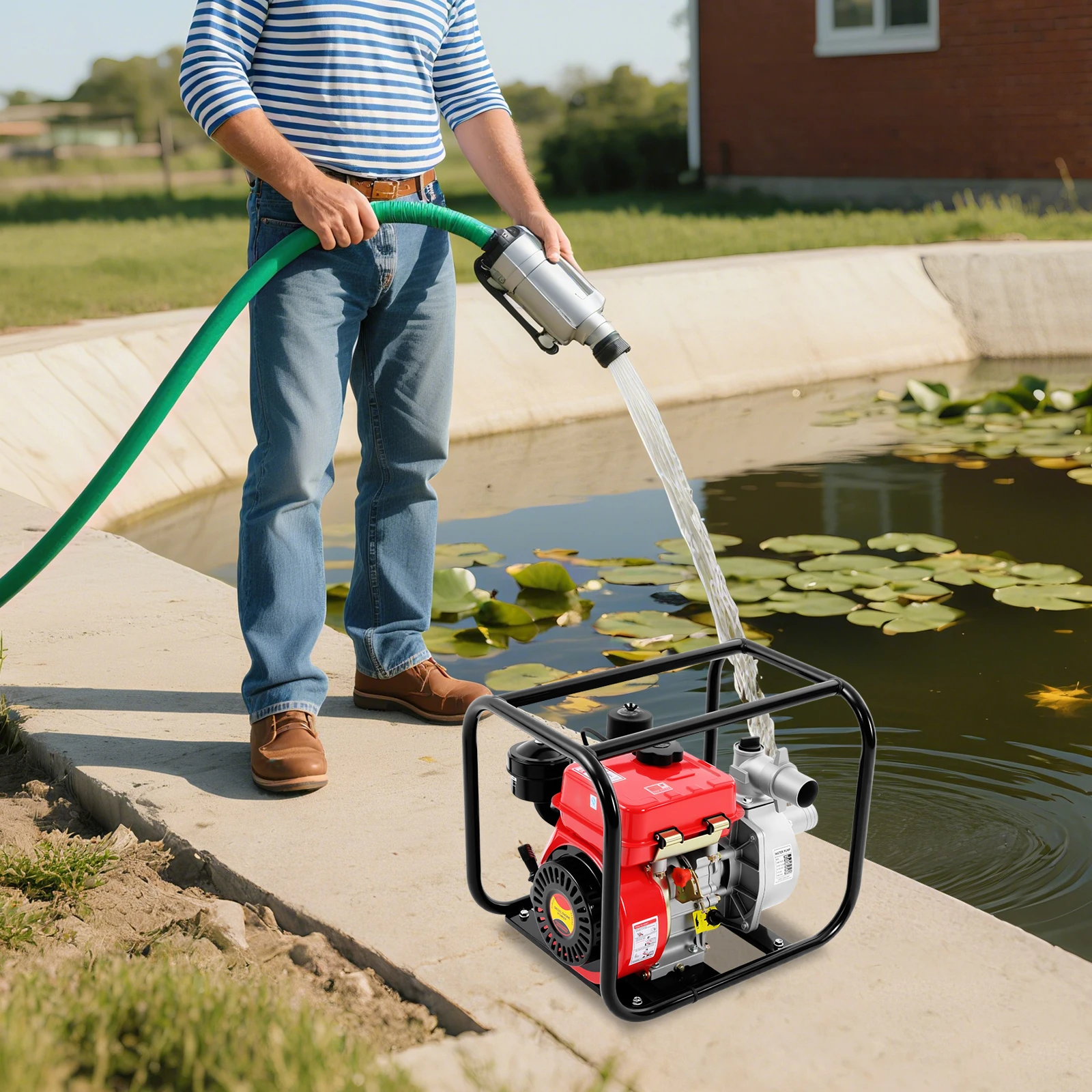 2-дюймовый красный и черный ручной запуск водяного насоса 4-ступенчатый одноцилиндровый дизельный водяной насос для впускной воды, орошения сельскохозяйственных угодий
2-дюймовый красный и черный ручной запуск водяного насоса 4-ступенчатый одноцилиндровый дизельный водяной насос для впускной воды, орошения сельскохозяйственных угодий
