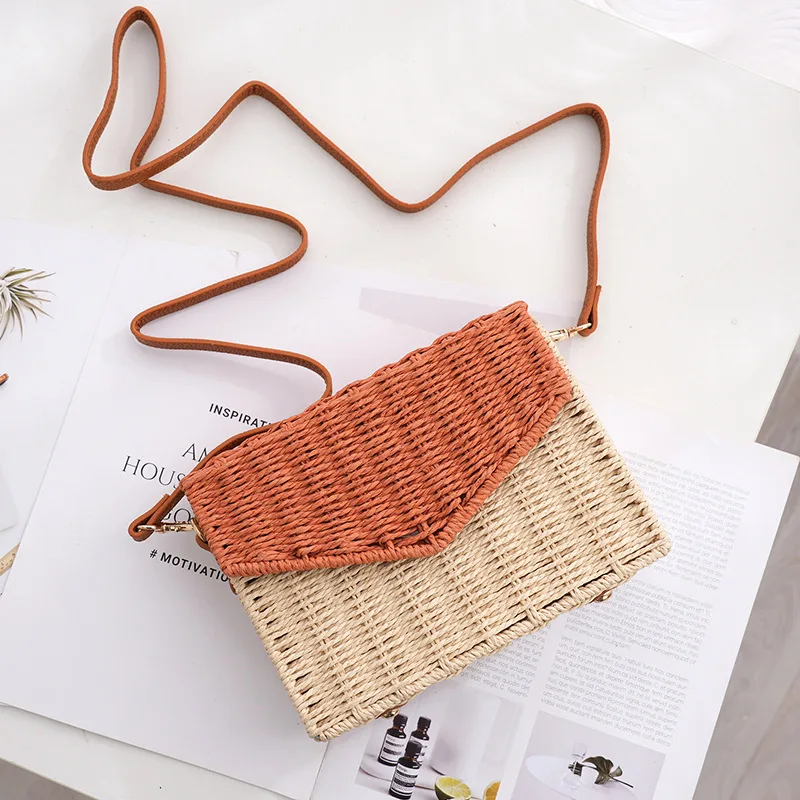 Новая богемная плетеная сумка-коробка для женщин, ручной работы, из бумажной веревки, через плечо, для путешествий, соломенная, в стиле пэчворк, кроссбоди
Новая богемная плетеная сумка-коробка для женщин, ручной работы, из бумажной веревки, через плечо, для путешествий, соломенная, в стиле пэчворк, кроссбоди