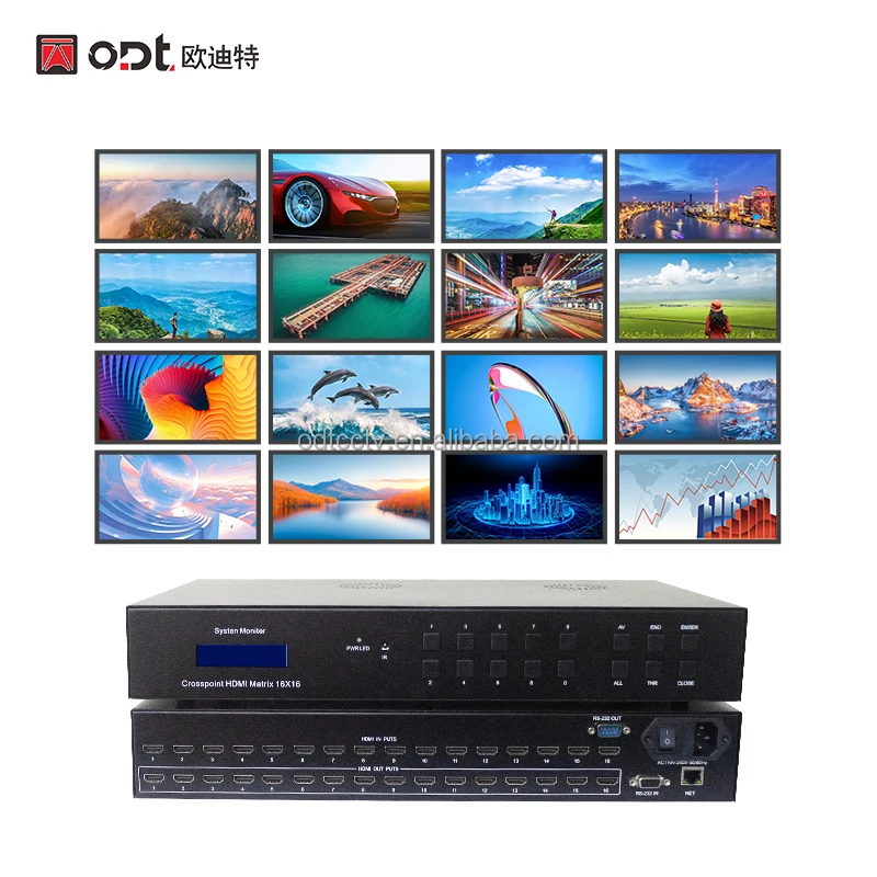 2026 HD-mi Matrix Switcher 16x16 EDID Support HD Video Matrix Switchers With16 Inputs 16 Outputs Featuring RS232/Network Port Co
2026 HD-mi Matrix Switcher 16x16 EDID Support HD Video Matrix Switchers With16 Inputs 16 Outputs Featuring RS232/Network Port Co