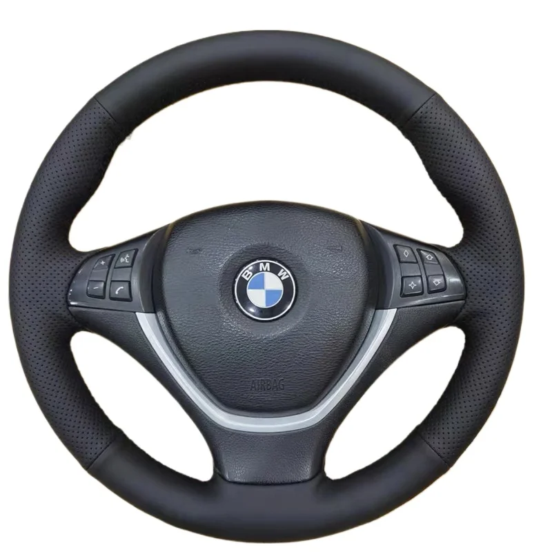 Handmade Sewing Car Steering Wheel Cover for BMW X5 E70 2006-2013 X6 E71 2008-2014 E72 2009 2010 E53 E87 E83 Genuine Leather
Handmade Sewing Car Steering Wheel Cover for BMW X5 E70 2006-2013 X6 E71 2008-2014 E72 2009 2010 E53 E87 E83 Genuine Leather
