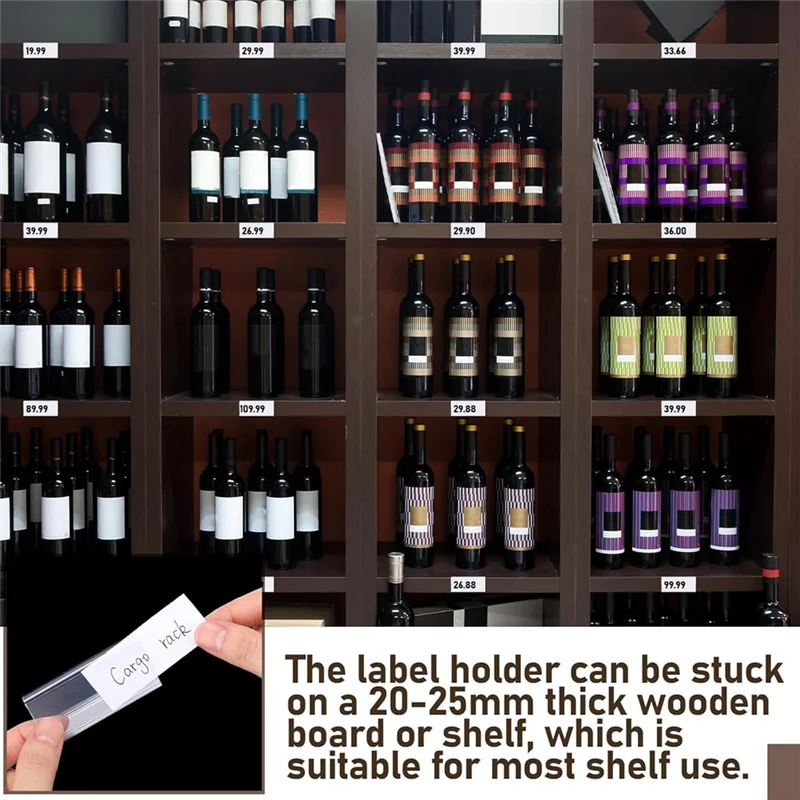 Clear Plastic Price Tag 2.4 In L X 1 In H Wood Shelf Label Holders 100 Pcs For Bookshelf Shelves, Wood Shelf Sign
Clear Plastic Price Tag 2.4 In L X 1 In H Wood Shelf Label Holders 100 Pcs For Bookshelf Shelves, Wood Shelf Sign