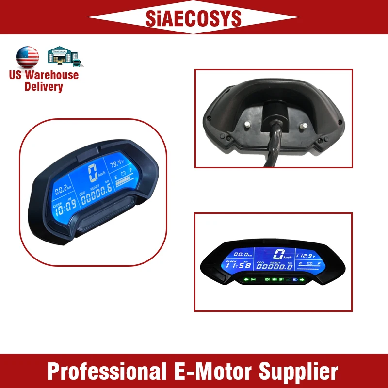 CT-22 US Warehouse 48V-144V Universal Digital Programmable Electric Motorcycle Speedometer Display
CT-22 US Warehouse 48V-144V Universal Digital Programmable Electric Motorcycle Speedometer Display