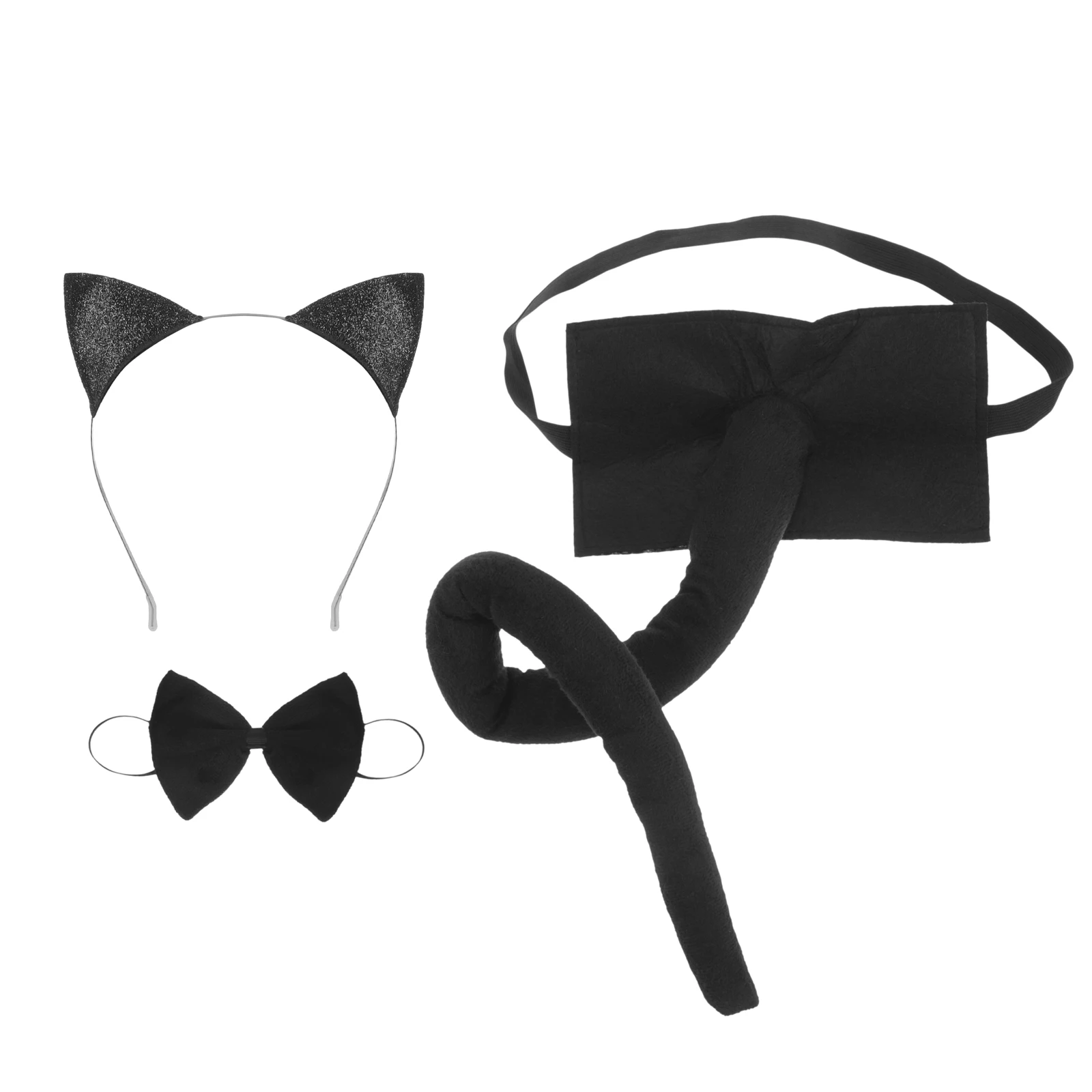 Black Ears Headband And Tail Headband Tail Set Bowtie Cosplay Theme Accessories Lightweight Fabric
Black Ears Headband And Tail Headband Tail Set Bowtie Cosplay Theme Accessories Lightweight Fabric