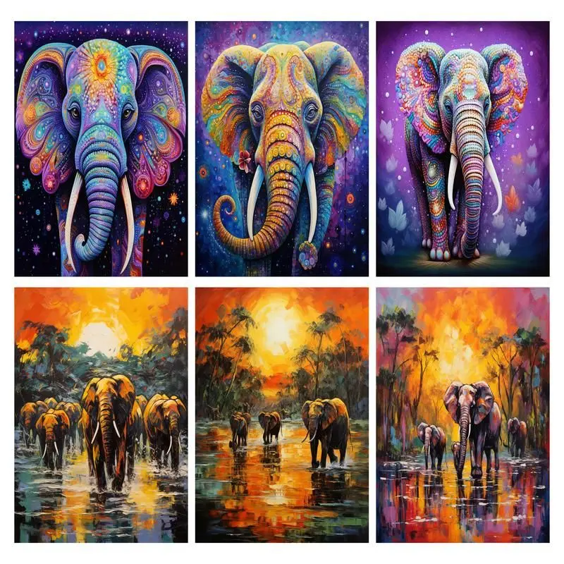 CHENISTORY Diamond Embroidery Cross Stitch Kit Pictures Diamond Painting Elephant animals Full Square Round Drill Mosaic Diamond
CHENISTORY Diamond Embroidery Cross Stitch Kit Pictures Diamond Painting Elephant animals Full Square Round Drill Mosaic Diamond