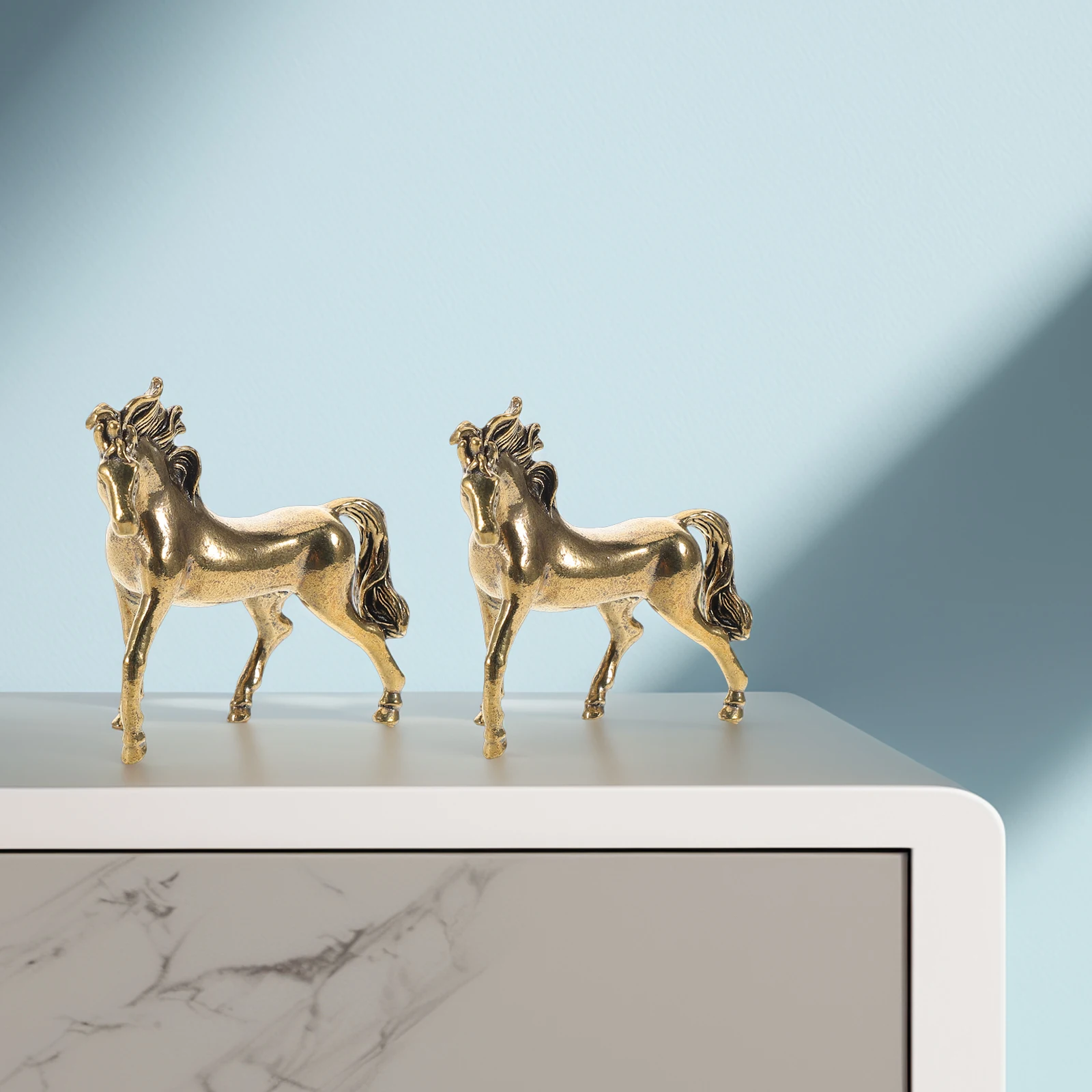2Pcs Copper Horse Decor Brass Figurine Animal Statue Desk FengShui Gift Creative Adornment Retro Sculpture Home
2Pcs Copper Horse Decor Brass Figurine Animal Statue Desk FengShui Gift Creative Adornment Retro Sculpture Home