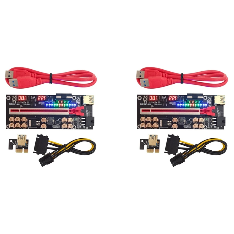 2025 New-2X VER018 PRO PCI-E Riser Card Кабель USB 3.0 018 PLUS PCI Express 1X–16X Удлинитель Pcie Адаптер для добычи BTC (красный)
2025 New-2X VER018 PRO PCI-E Riser Card Кабель USB 3.0 018 PLUS PCI Express 1X–16X Удлинитель Pcie Адаптер для добычи BTC (красный)