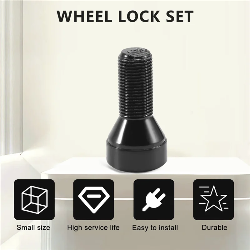 A03G-Anti-Theft Wheel Stud Bolt Locks 14X1.25MM For BMW High Security Type Wheel Lock Set 36136792851
A03G-Anti-Theft Wheel Stud Bolt Locks 14X1.25MM For BMW High Security Type Wheel Lock Set 36136792851