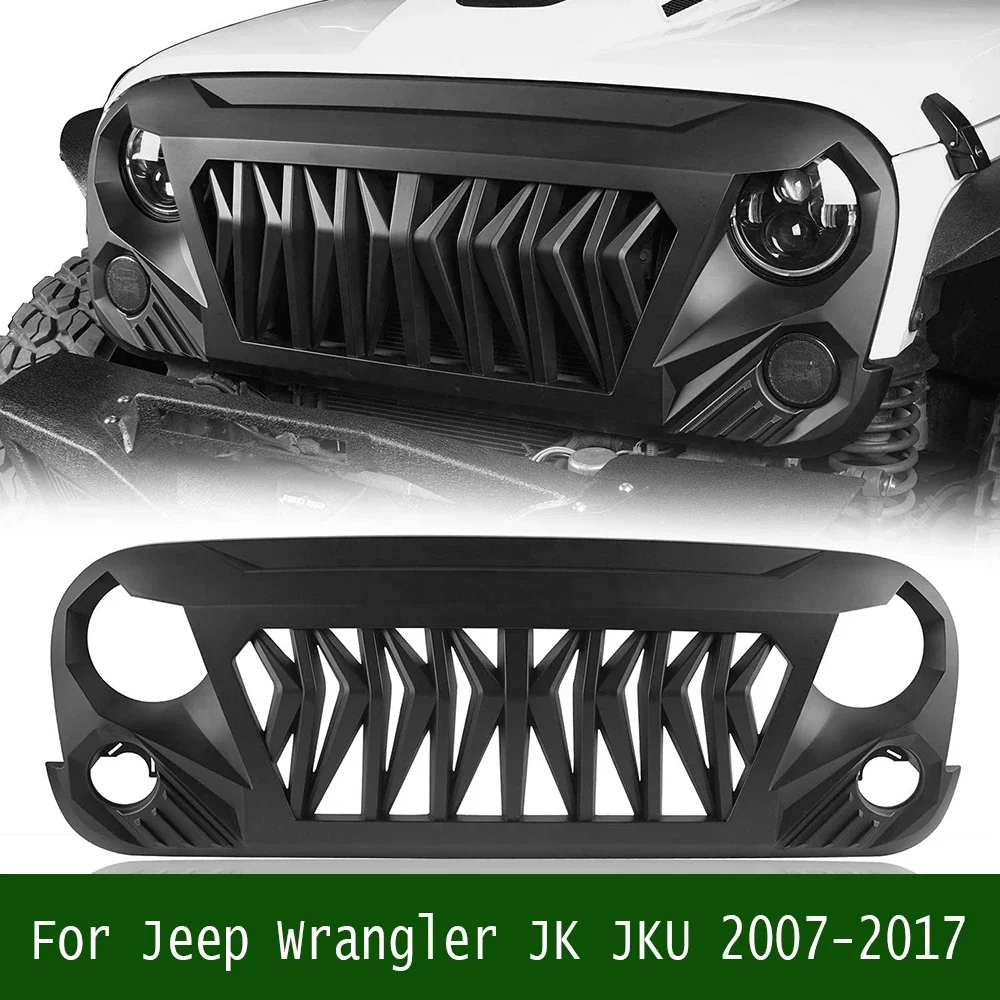 ABS Racing Grill Radiator Grille Front Bumper Mesh Grills Cover With Amber LED Lights Accessories For Wrangler JK JKU 2007-2017
ABS Racing Grill Radiator Grille Front Bumper Mesh Grills Cover With Amber LED Lights Accessories For Wrangler JK JKU 2007-2017