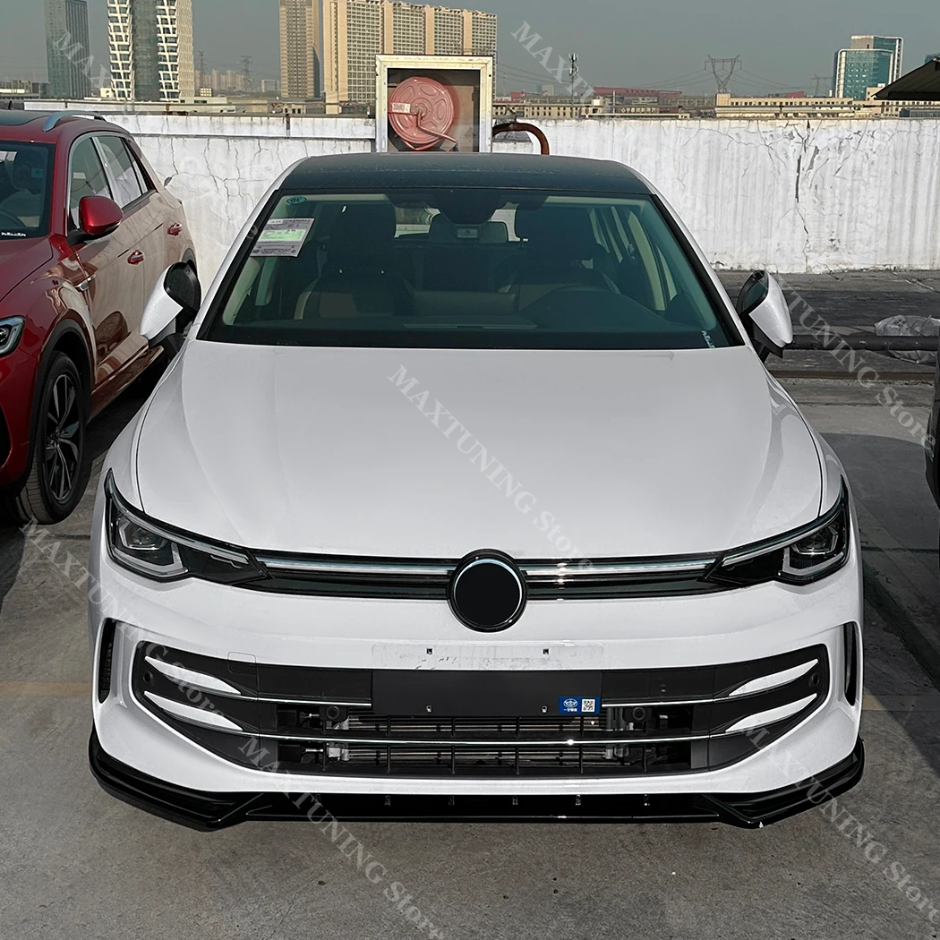 for VW Golf 8.5 MK8.5 TSI TDI 2024+ Maxton Style Car Front Bumper Lip Spoiler Canard Splitter Diffuser Body Kits Gloss Black 
for VW Golf 8.5 MK8.5 TSI TDI 2024+ Maxton Style Car Front Bumper Lip Spoiler Canard Splitter Diffuser Body Kits Gloss Black