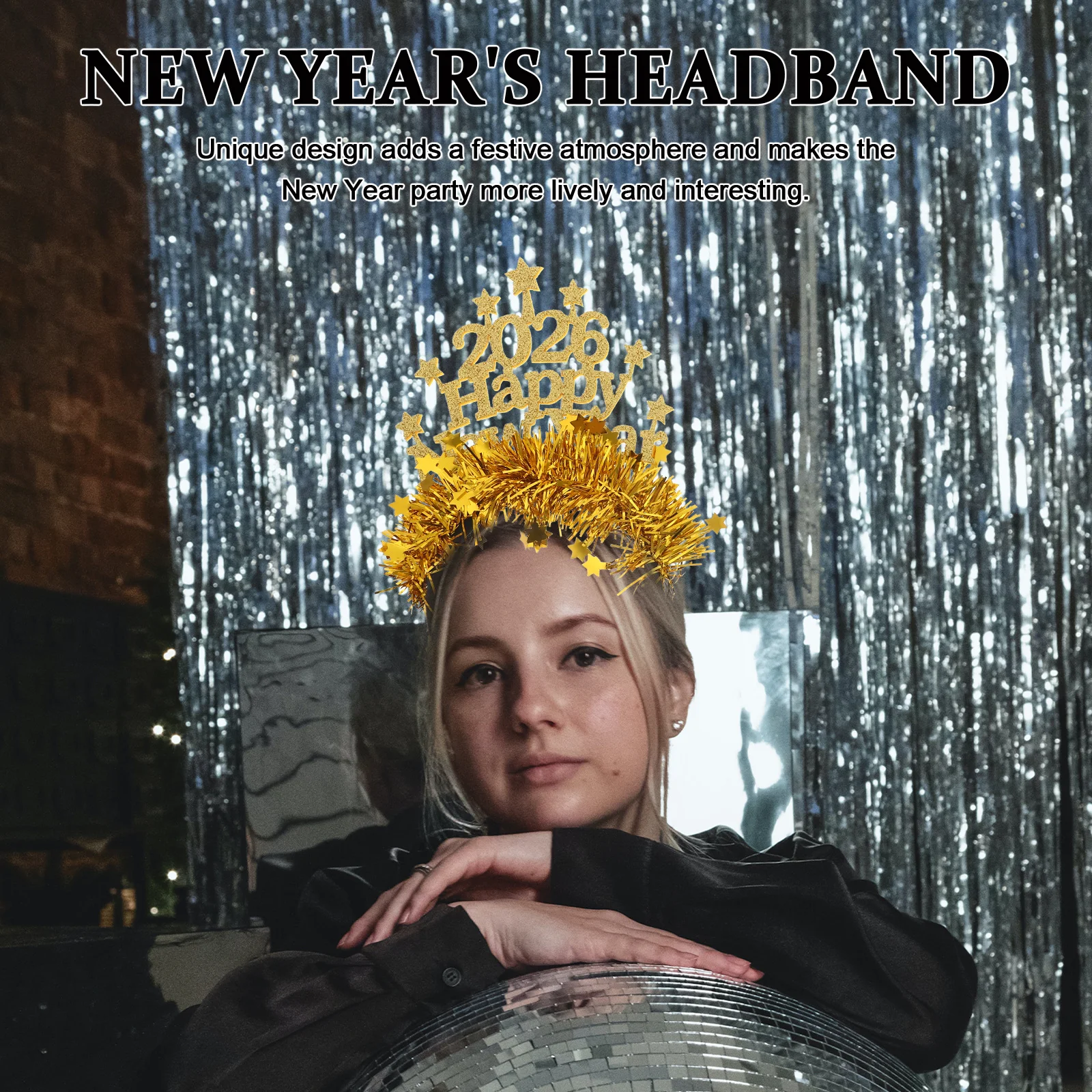 4Pcs Happy New Year Headbands Glitter Party Accessories Festive Holiday Headwear Sparkling New Years Eve Decorative Bands
4Pcs Happy New Year Headbands Glitter Party Accessories Festive Holiday Headwear Sparkling New Years Eve Decorative Bands