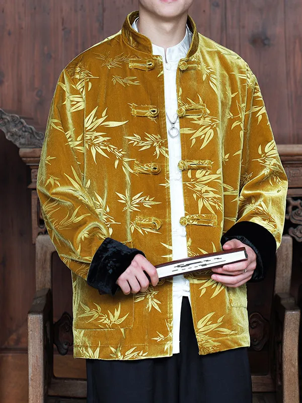 New Chinese Sle Men's Thiened Velvet Autumn Winter Casual Tang Suit Jaet Long Sve Stand Collar Outerwear Coat
New Chinese Sle Men's Thiened Velvet Autumn Winter Casual Tang Suit Jaet Long Sve Stand Collar Outerwear Coat