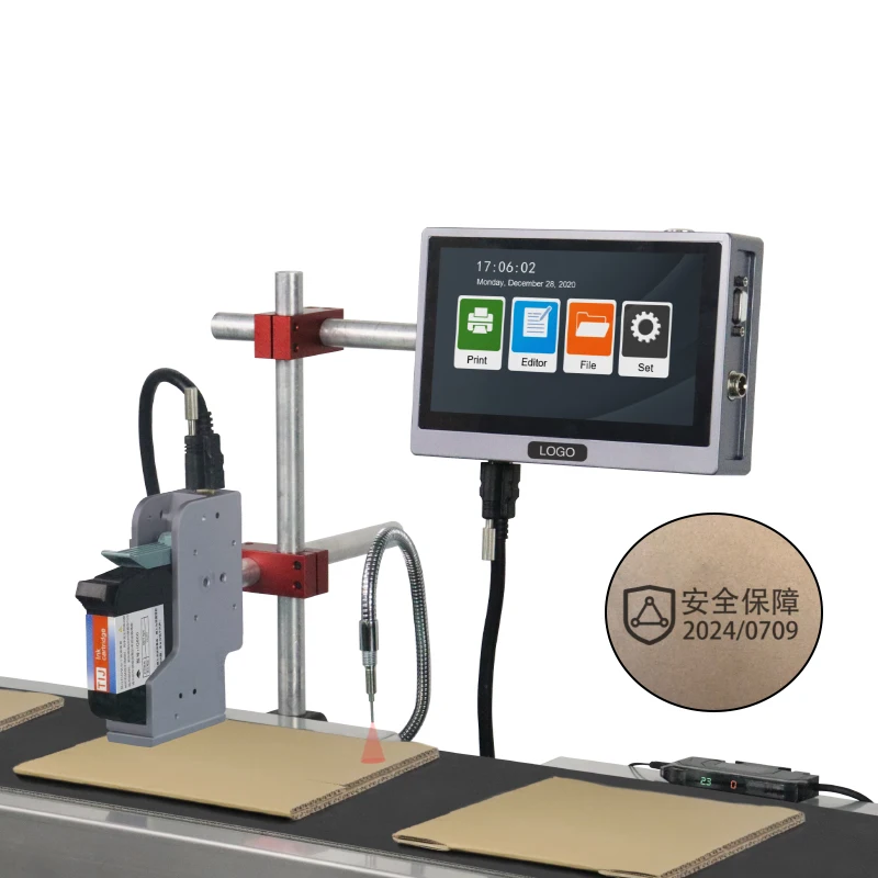 S20 Industrial Inkjet Printer for Date LOGO of Carton Wooden Box Kraft Paper Packing Ribbon Printing Machine Printer Supplies
S20 Industrial Inkjet Printer for Date LOGO of Carton Wooden Box Kraft Paper Packing Ribbon Printing Machine Printer Supplies