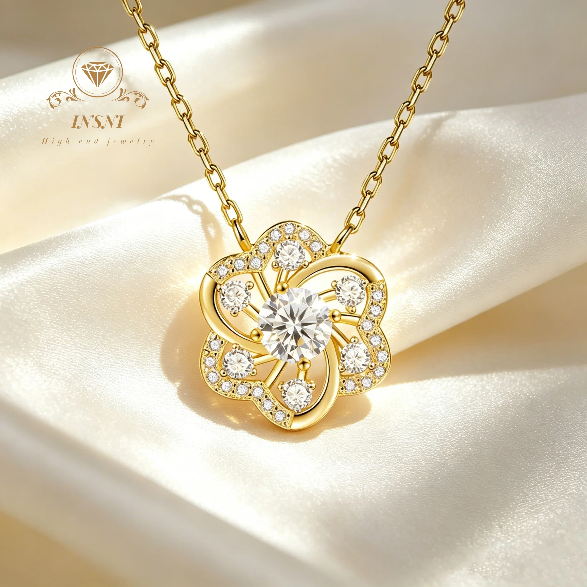 Moissanite S925 Sterling Silver Necklace Lace Hollow Pendant Full Flower-shaped Collarbone Chain Commuter Jewelry Gift for Women
Moissanite S925 Sterling Silver Necklace Lace Hollow Pendant Full Flower-shaped Collarbone Chain Commuter Jewelry Gift for Women
