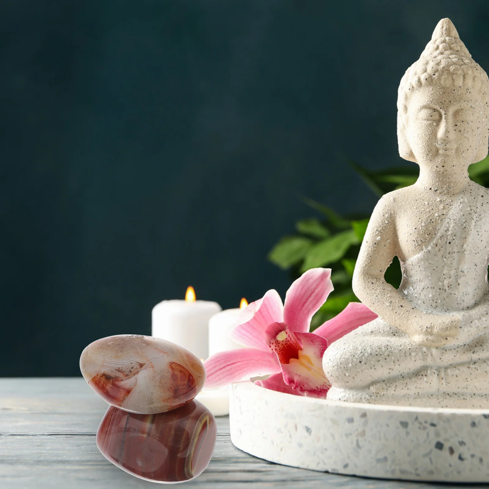 2pcs Agate Tumbled Stones Sardonyx Natural Healing Pebbles For Crystal Meditation Relaxation Chakra Balancing Fountains Crafts
2pcs Agate Tumbled Stones Sardonyx Natural Healing Pebbles For Crystal Meditation Relaxation Chakra Balancing Fountains Crafts