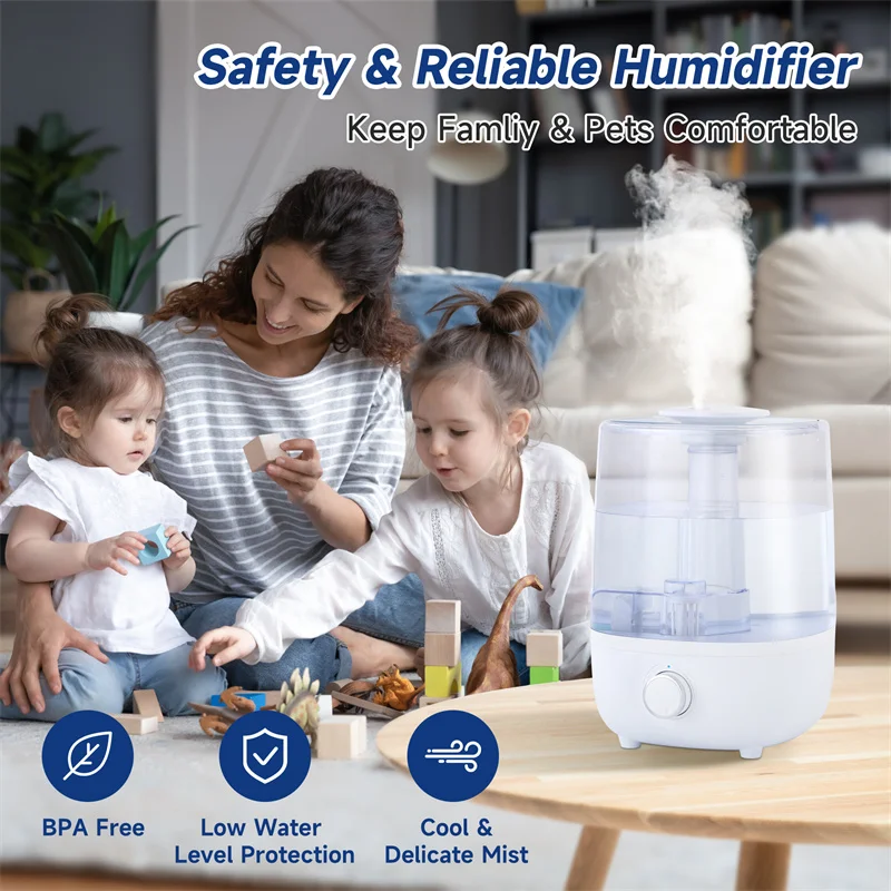 Low Water Level Protection Without Bisphenol A 4L Mechanical Humidifier
Low Water Level Protection Without Bisphenol A 4L Mechanical Humidifier