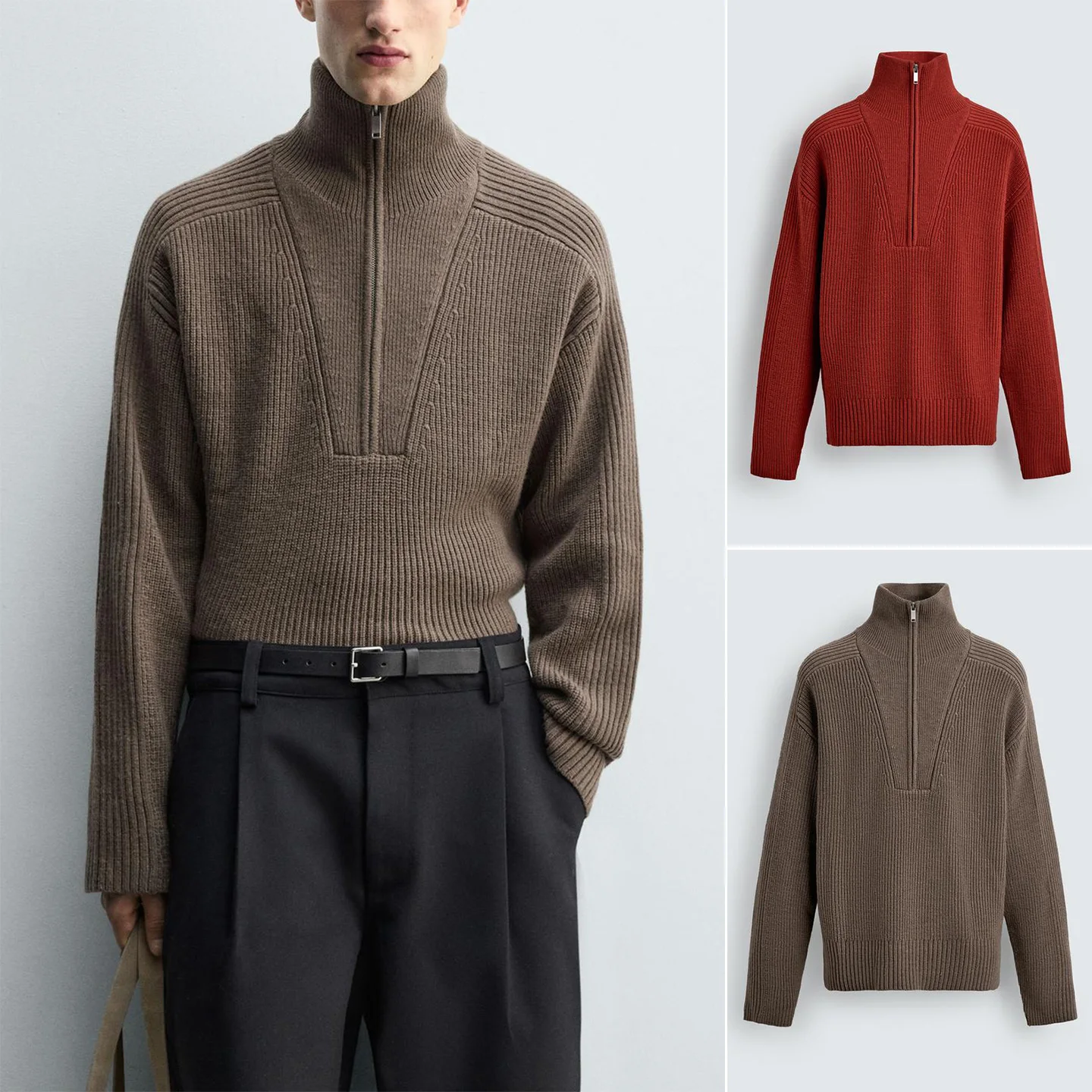 Autumn Winter New Men's Loose Fit Long Sve Zipper Knitwear f High Collar Thermal Polyester Casual Sle Commute Wear
Autumn Winter New Men's Loose Fit Long Sve Zipper Knitwear f High Collar Thermal Polyester Casual Sle Commute Wear
