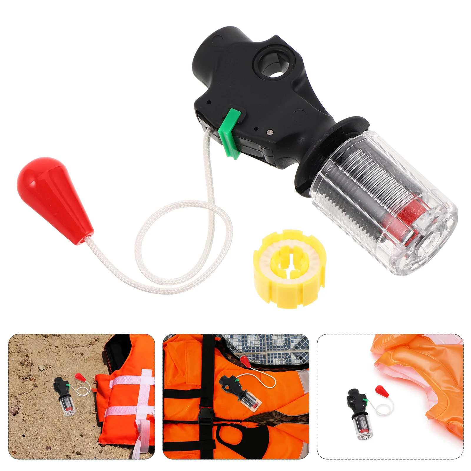 Automatic Inflator Device Inflatable Life Vest Portable Dual Activation Bobbin Pills Life Jacket Accessories Instant Inflation 
Automatic Inflator Device Inflatable Life Vest Portable Dual Activation Bobbin Pills Life Jacket Accessories Instant Inflation