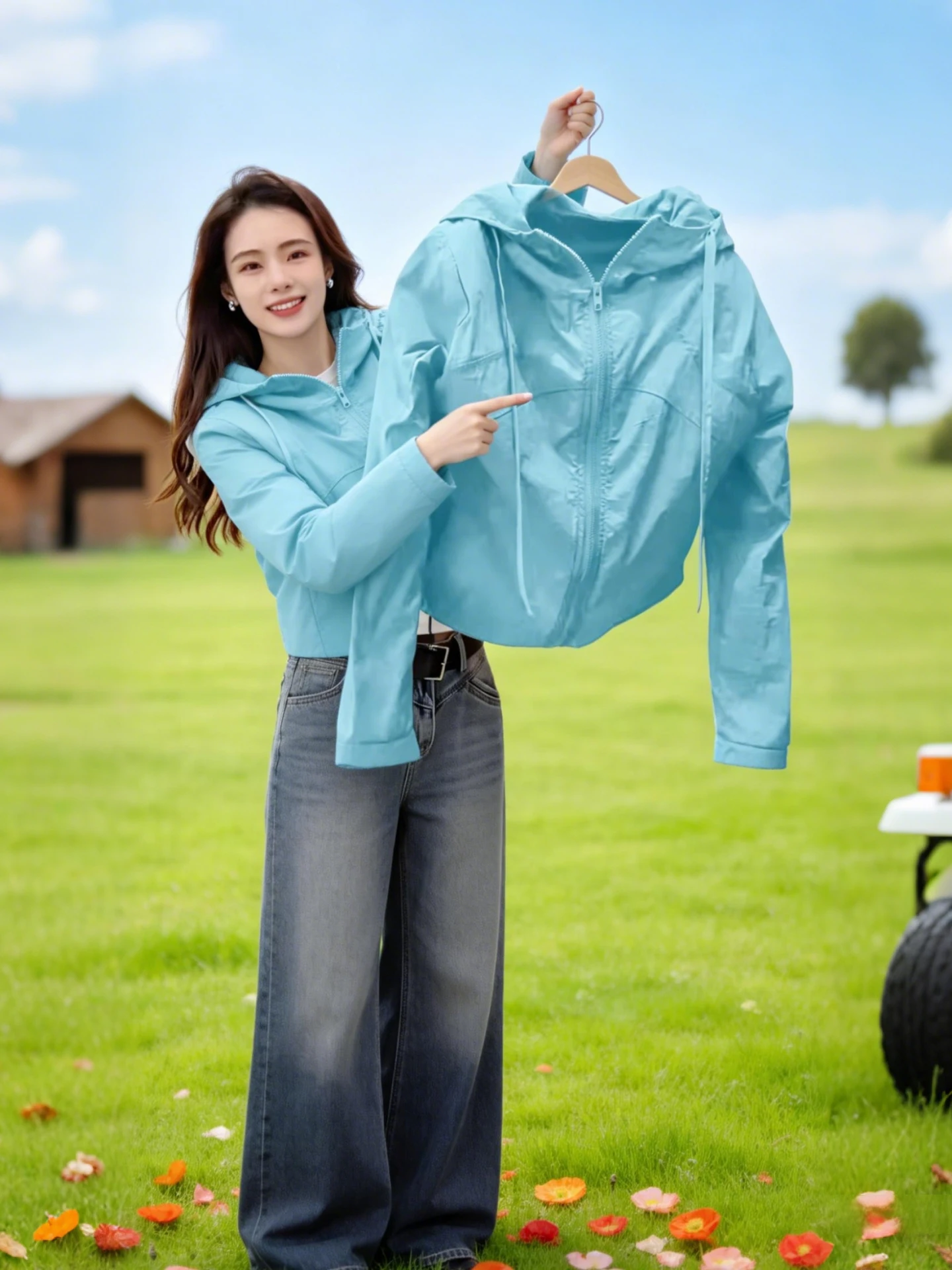 Ladies' Zipper Short Jacket Summer 2026 New Commute Style Lightweight Sun Protection Loose Fit Hooded Coat Casual Wear
Ladies' Zipper Short Jacket Summer 2026 New Commute Style Lightweight Sun Protection Loose Fit Hooded Coat Casual Wear