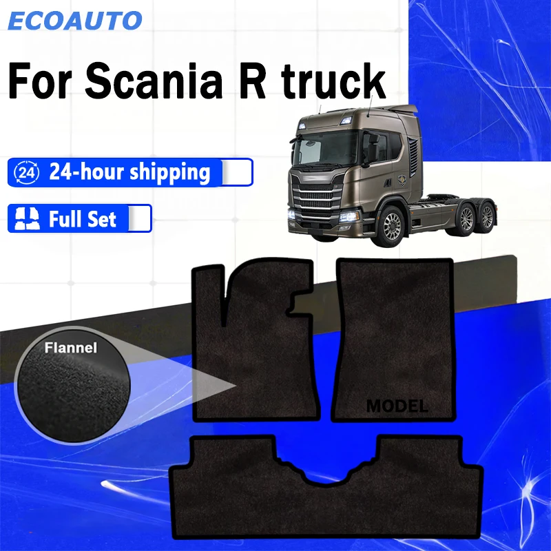 ECOAUTO Flannel Velour mats front for Scania R truck (2018-) -Black
ECOAUTO Flannel Velour mats front for Scania R truck (2018-) -Black