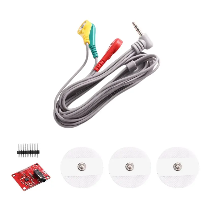 AD8232 For ECG Measurement Module For Duinofun For ECG Sensor Module With Pulse Rate Monitor Charging Cable
AD8232 For ECG Measurement Module For Duinofun For ECG Sensor Module With Pulse Rate Monitor Charging Cable
