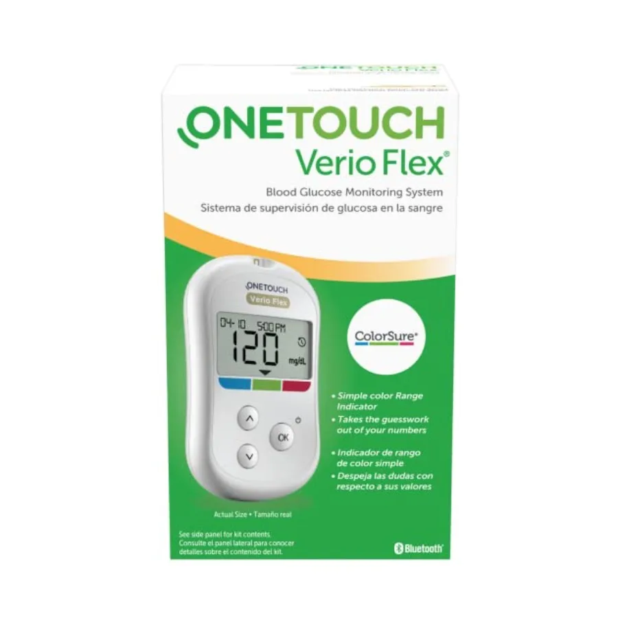 OneTouch Verio Blood Glucose Flex System Meter Only for Diabetes Management with Accurate Results and Easy-to-Use Design
OneTouch Verio Blood Glucose Flex System Meter Only for Diabetes Management with Accurate Results and Easy-to-Use Design