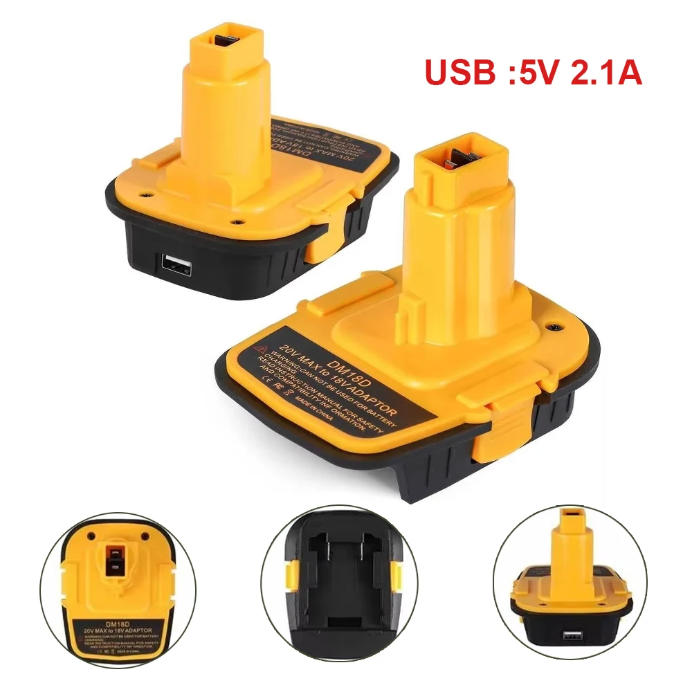Адаптер аккумулятора с USB-конвертером для DeWalt 20 В для литиевой батареи Milwaukee 18 В для электроинструментов DeWalt NiCad и NiMh
Адаптер аккумулятора с USB-конвертером для DeWalt 20 В для литиевой батареи Milwaukee 18 В для электроинструментов DeWalt NiCad и NiMh