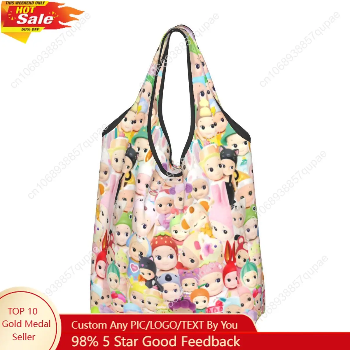 Reusable Sonny Angel Shopping Bags for Groceries Foldable Grocery Bags Washable Large Tote Bags 
Reusable Sonny Angel Shopping Bags for Groceries Foldable Grocery Bags Washable Large Tote Bags