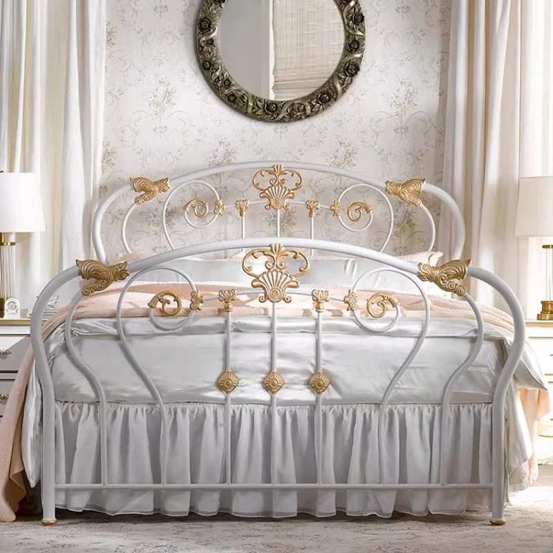 Винтажная французско-американская роскошная двуспальная кровать из кованого железа, кровать принцессы, свадебная кровать, односпальная кровать
Винтажная французско-американская роскошная двуспальная кровать из кованого железа, кровать принцессы, свадебная кровать, односпальная кровать