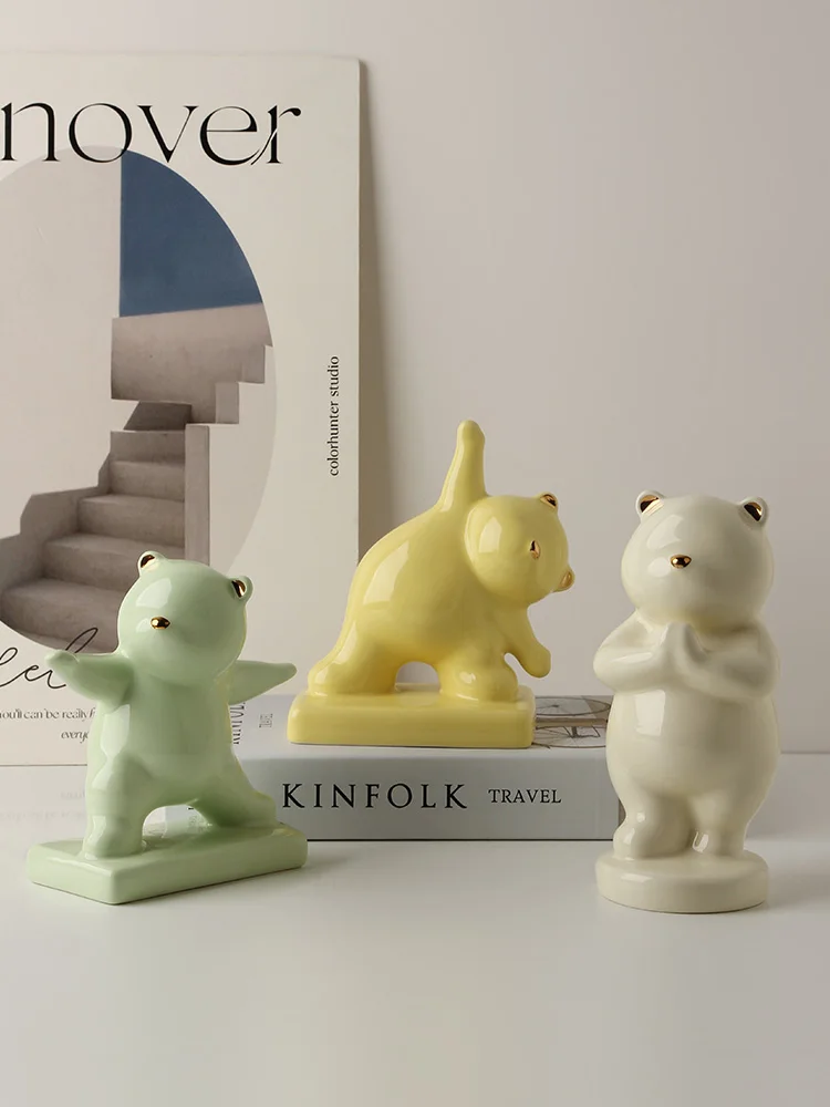 Ins Wind Bear Ceramic Wine Cabinet Decorations Living Room Home Bedroom Desk Healing Department Decoration
Ins Wind Bear Ceramic Wine Cabinet Decorations Living Room Home Bedroom Desk Healing Department Decoration