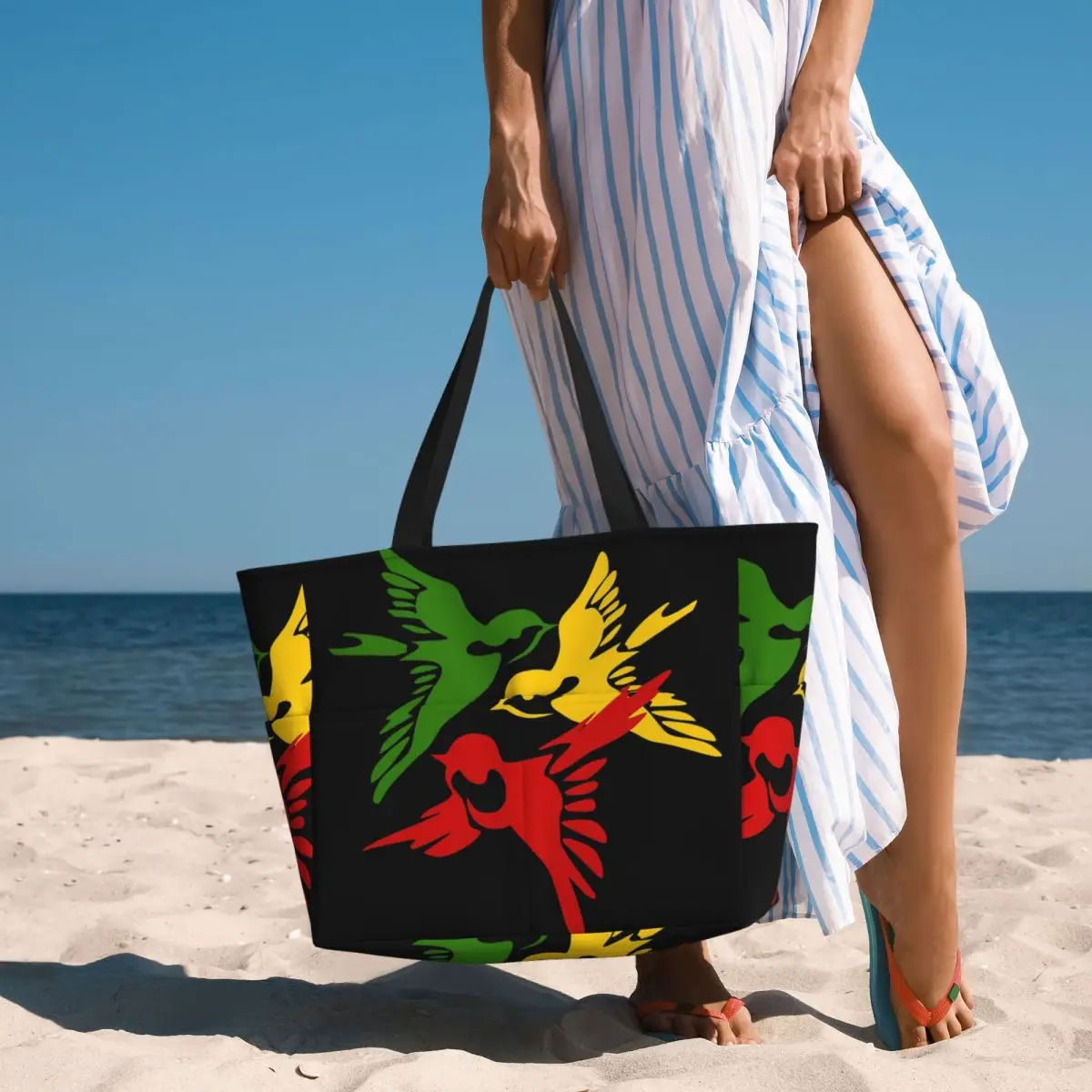 Сумка-тоут Bob Marley 3 Little Birds Ajax Beach Tote Bag, спортивная сумка для спортзала и йоги, большая сумка-тоут, женская дорожная сумка, сумка для фитнеса
Сумка-тоут Bob Marley 3 Little Birds Ajax Beach Tote Bag, спортивная сумка для спортзала и йоги, большая сумка-тоут, женская дорожная сумка, сумка для фитнеса
