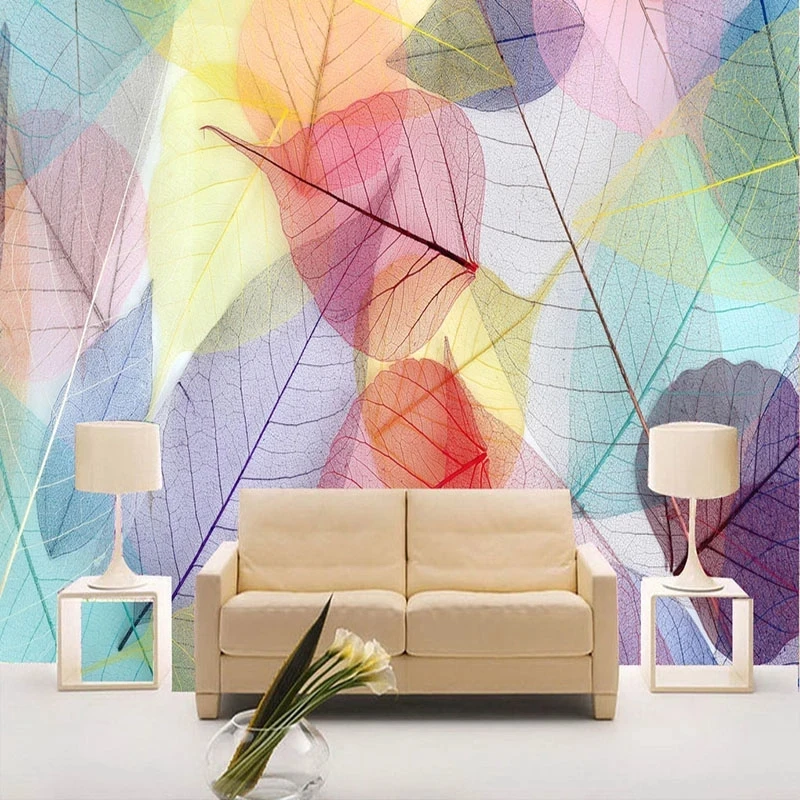 Customized Mural Wallpaper Modern Abstract Colorful Leaves Photo Living room TV background wall bedroom restaurant wall fabric
Customized Mural Wallpaper Modern Abstract Colorful Leaves Photo Living room TV background wall bedroom restaurant wall fabric