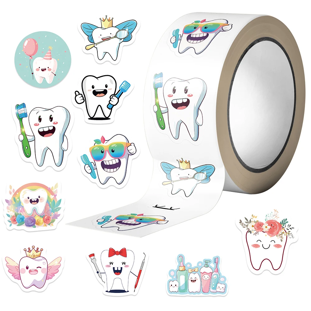 500pcs/Roll Reward Tooth Shape Round Sticker for Dentist Dental Clinic gift For Kids Label Decoration Aesthetic Decor Sticker
500pcs/Roll Reward Tooth Shape Round Sticker for Dentist Dental Clinic gift For Kids Label Decoration Aesthetic Decor Sticker