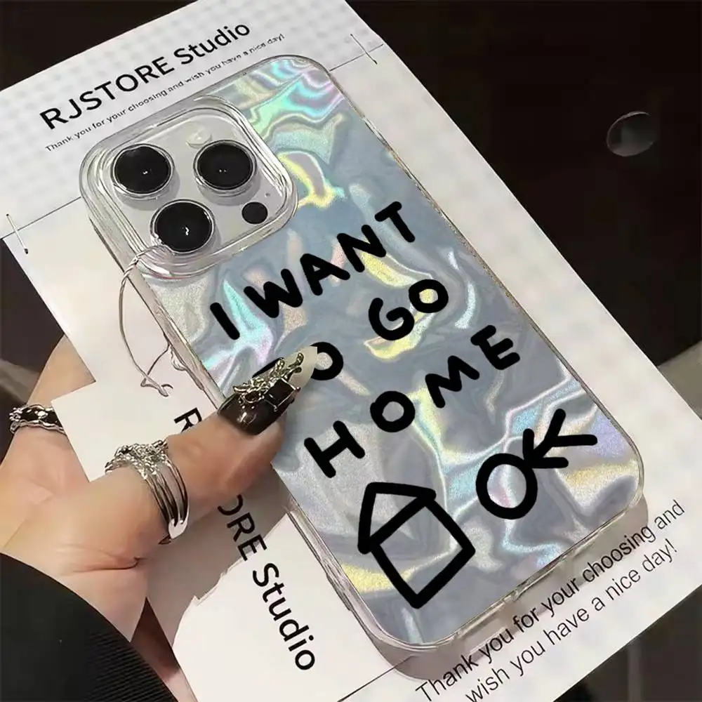 I Want To Go Home Graffiti Phone Case For iphone 16 15 14 13 12 11 Pro Max E Plus Silver Laser Satin Aurora Gradient
I Want To Go Home Graffiti Phone Case For iphone 16 15 14 13 12 11 Pro Max E Plus Silver Laser Satin Aurora Gradient