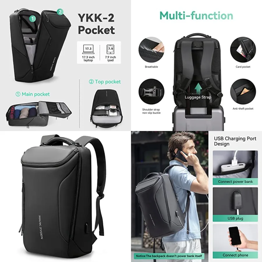 Business Backpack for Men, Waterproof High Tech Backpack with Sport Car Shape Design and USB Charging Port, Travel Laptop Backp
Business Backpack for Men, Waterproof High Tech Backpack with Sport Car Shape Design and USB Charging Port, Travel Laptop Backp