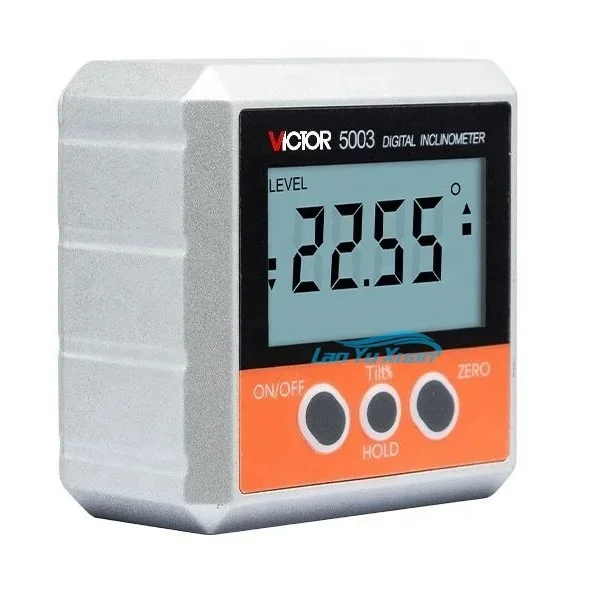 VICTOR 5003 High Precision Lcd Laser Inclinometer Angle Meter Magnetic Spirit Level 4*90 360 Degree
VICTOR 5003 High Precision Lcd Laser Inclinometer Angle Meter Magnetic Spirit Level 4*90 360 Degree