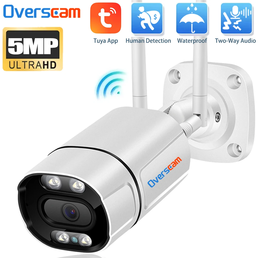Tuya Smart Life App H.265 5.0MP Outdoor Security Wireless Human Detection Two-Way Audio Night Vision P2P CCTV Wifi Bullet Camera
Tuya Smart Life App H.265 5.0MP Outdoor Security Wireless Human Detection Two-Way Audio Night Vision P2P CCTV Wifi Bullet Camera